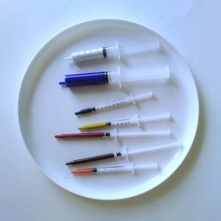 Numerous syringes 