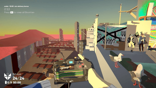 A video game with seagulls.