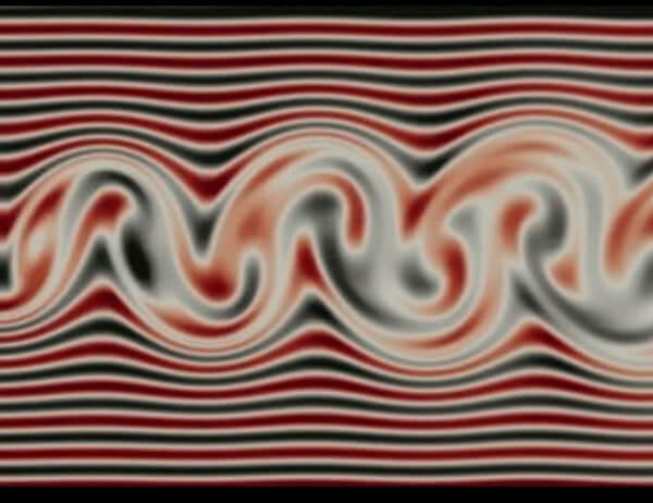 An abstract image of movement lines depicting fluid dynamic principles